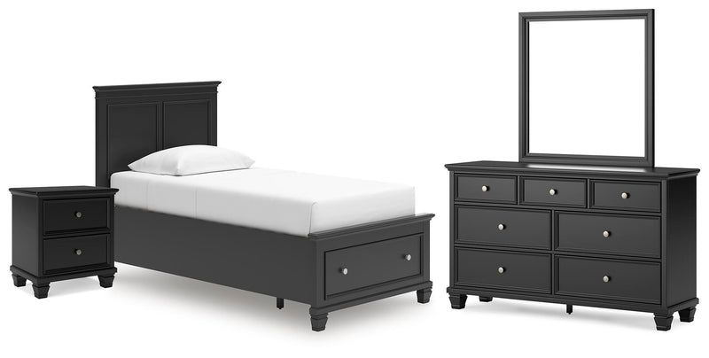Lanolee Panel Storage Bed Bedroom Set