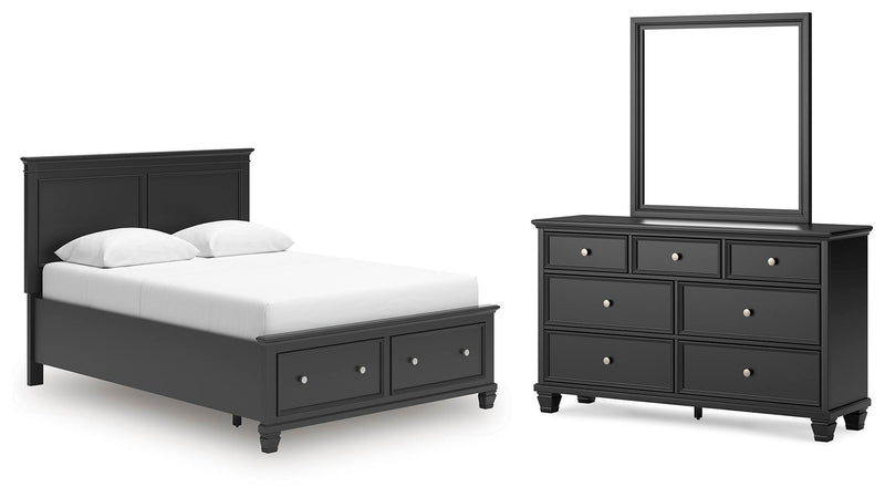 Lanolee Panel Storage Bed Bedroom Set