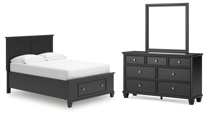 Lanolee Panel Storage Bed Bedroom Set