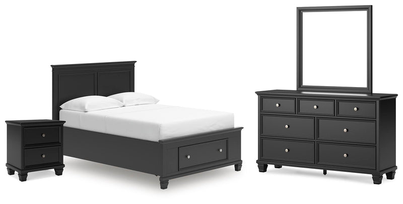 Lanolee Panel Storage Bed Bedroom Set