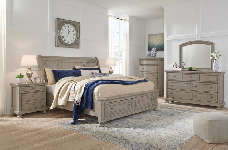 Lettner Sleigh Bed Bedroom Set