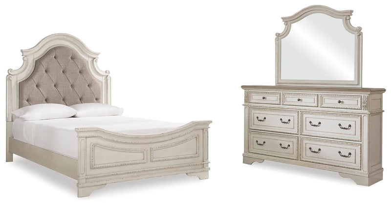 Realyn Upholstered Panel Bed Bedroom Set