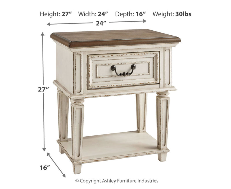 Realyn One Drawer Night Stand