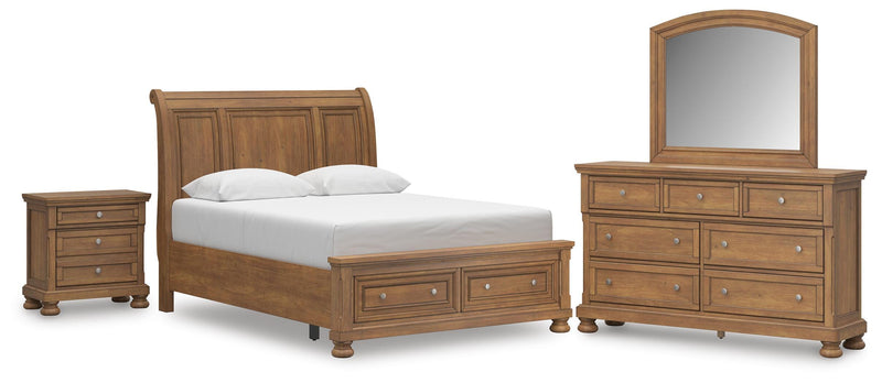 Juego de dormitorio de cama trineo Feddinger Storage