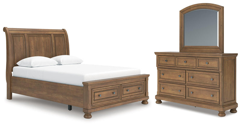 Juego de dormitorio de cama trineo Feddinger Storage