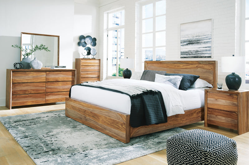 Dressonni Panel Bed Bedroom Set