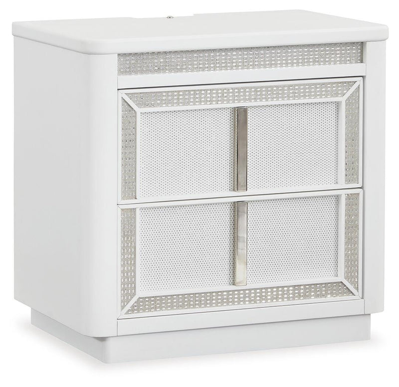 Juego de dormitorio de cama tapizada con almacenaje Chalanna