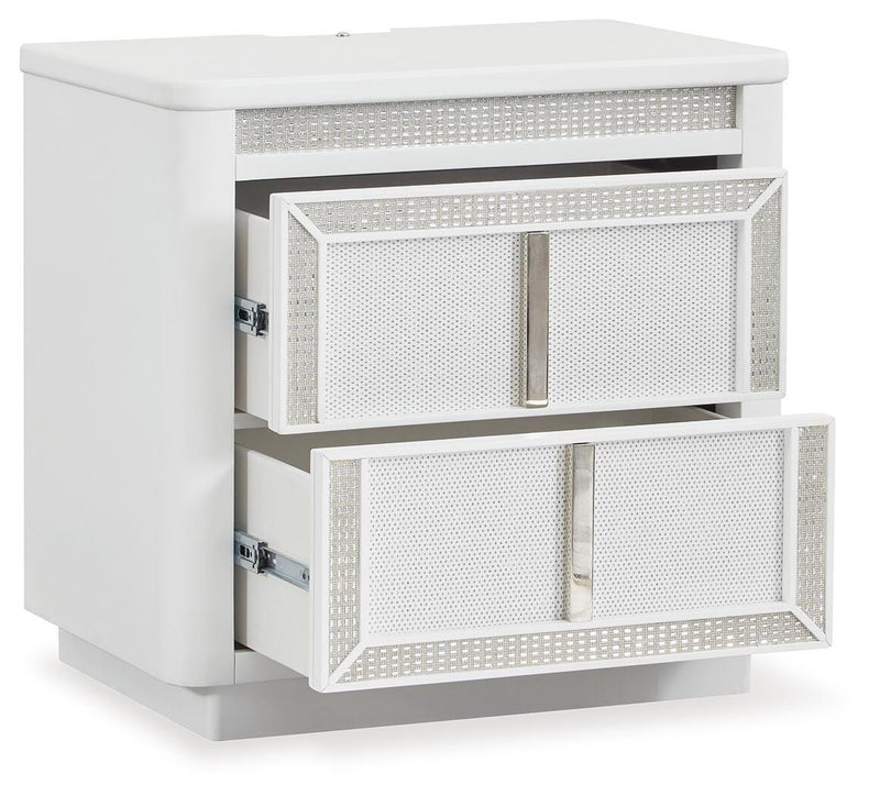 Juego de dormitorio de cama tapizada con almacenaje Chalanna
