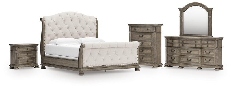 Ardenfield Upholstered Sleigh Bed Bedroom Set
