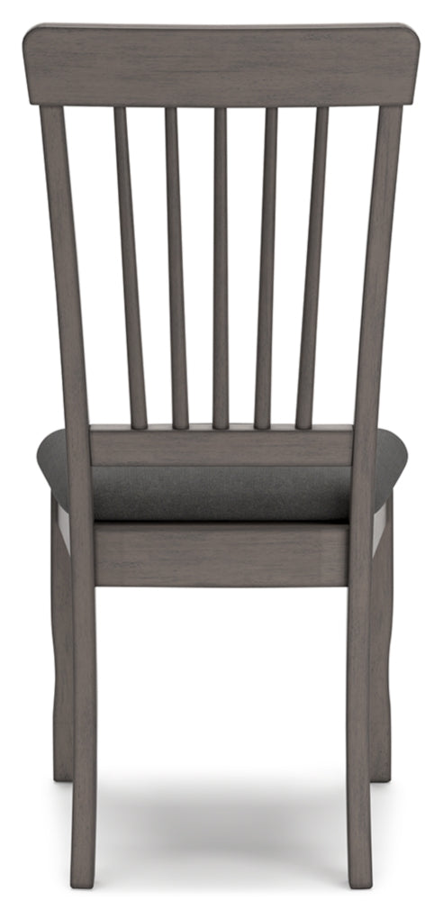 Silla de comedor lateral tapizada Shullden