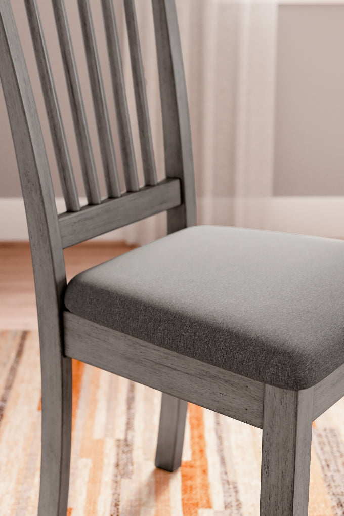 Silla de comedor lateral tapizada Shullden