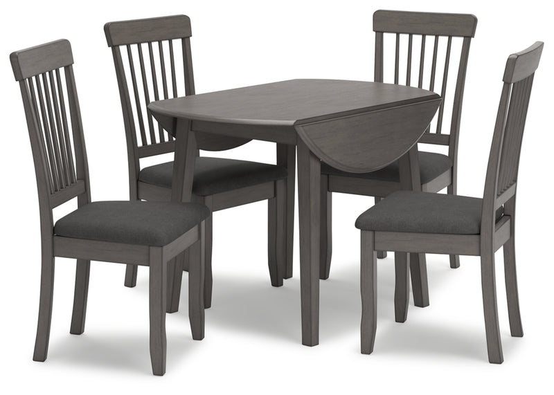 Mesa de comedor redonda Shullden con alas abatibles