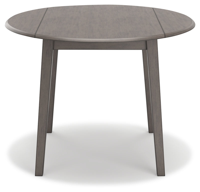 Mesa de comedor redonda Shullden con alas abatibles