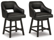 Tallenger Upholstered Swivel Barstool
