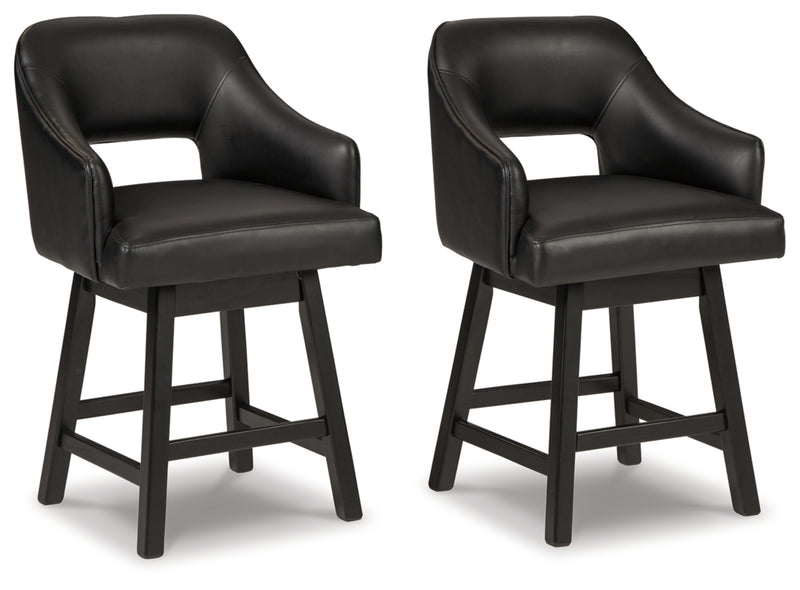 Tallenger Upholstered Swivel Barstool