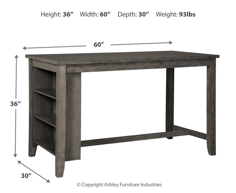 Mesa de mostrador de comedor Caitbrook RECT