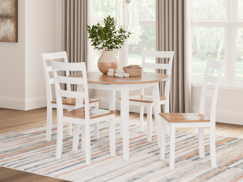 Gesthaven Round Dining Room Drop Leaf Table