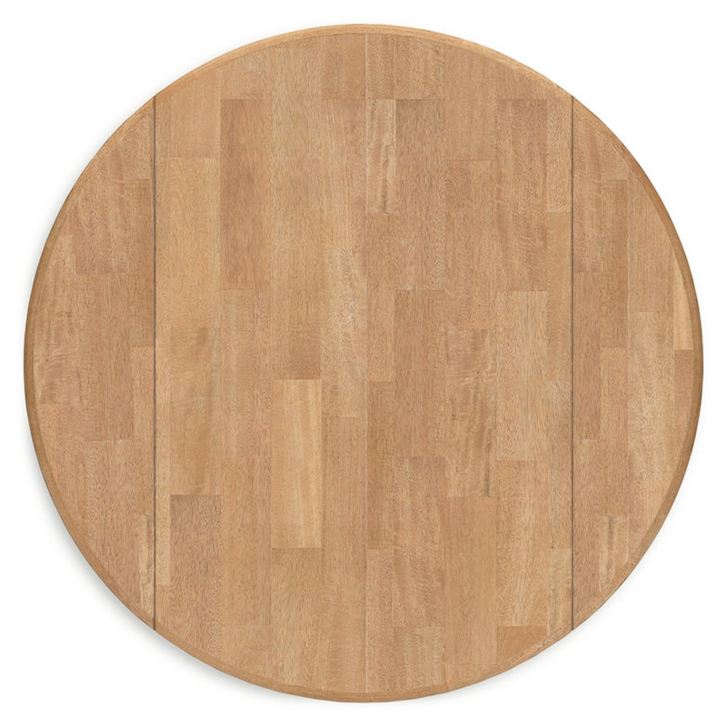 Gesthaven Round Dining Room Drop Leaf Table