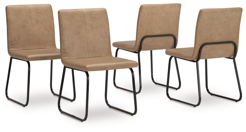 Silla auxiliar tapizada para comedor Pharwynn