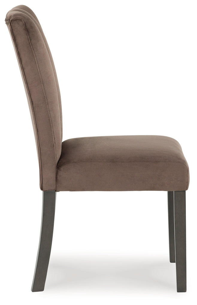 Silla auxiliar tapizada de comedor Jazmore