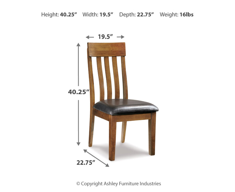 Silla de comedor lateral tapizada Ralene