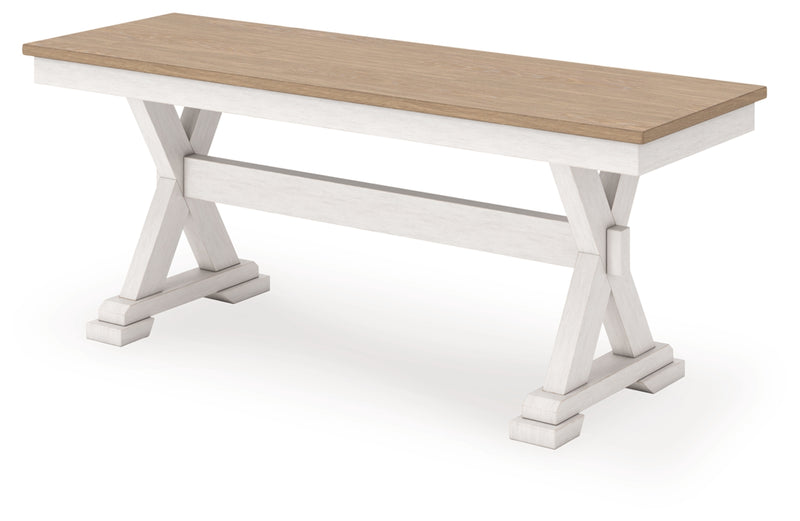 Westlinport Large Dining Room Bench