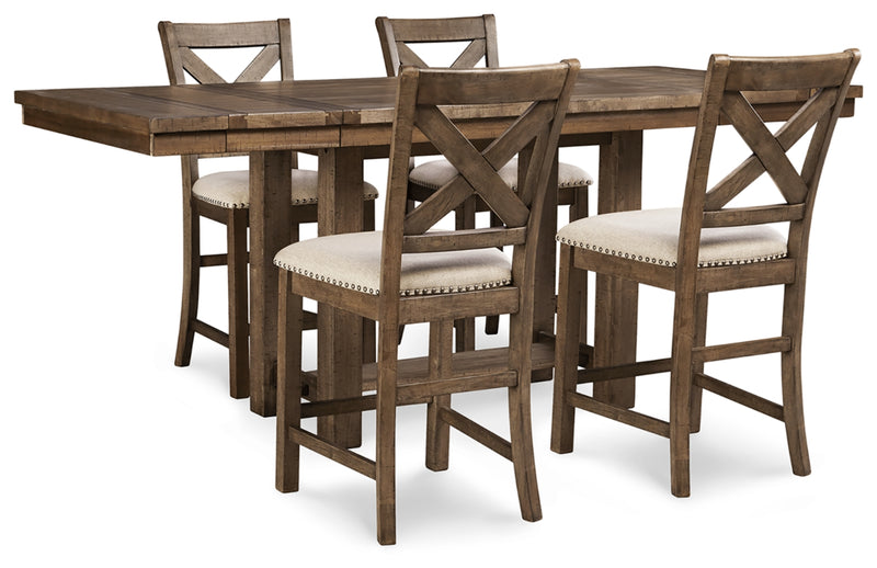 Moriville Dining Set (Up to 6 Barstools)
