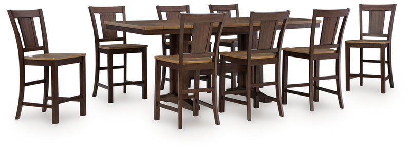 Rylandeen Counter Height Dining Set (Up to 8 Barstools)