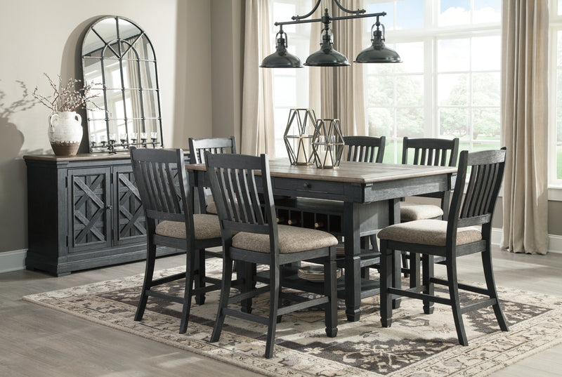 Tyler Creek Dining Set (Up to 6 Barstools)