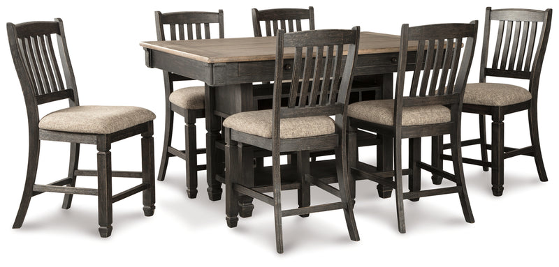 Tyler Creek Dining Set (Up to 6 Barstools)