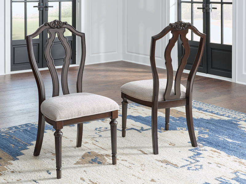Silla de comedor lateral tapizada Lavinton