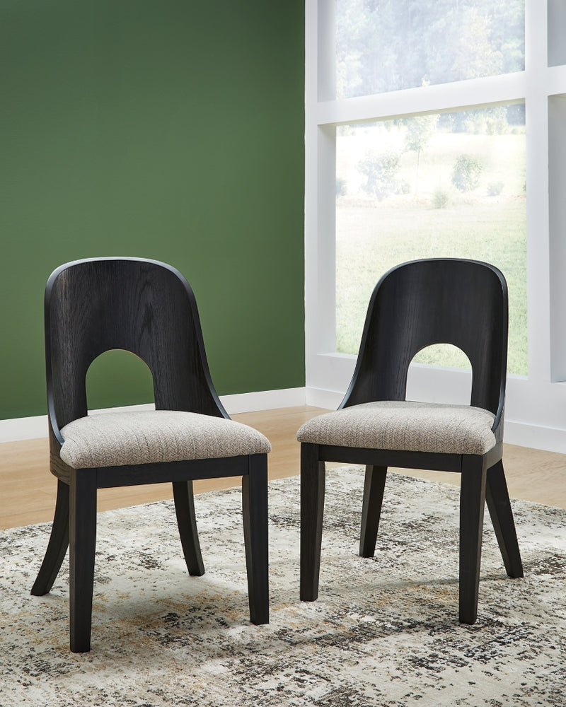Silla tapizada de comedor Rowanbeck