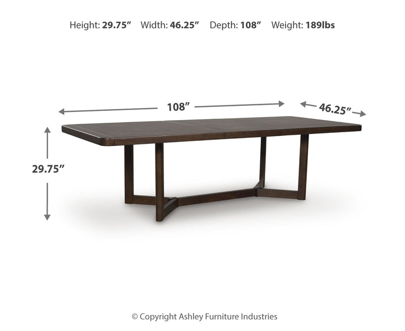 Kendamor RECT Dining Room Extension Table