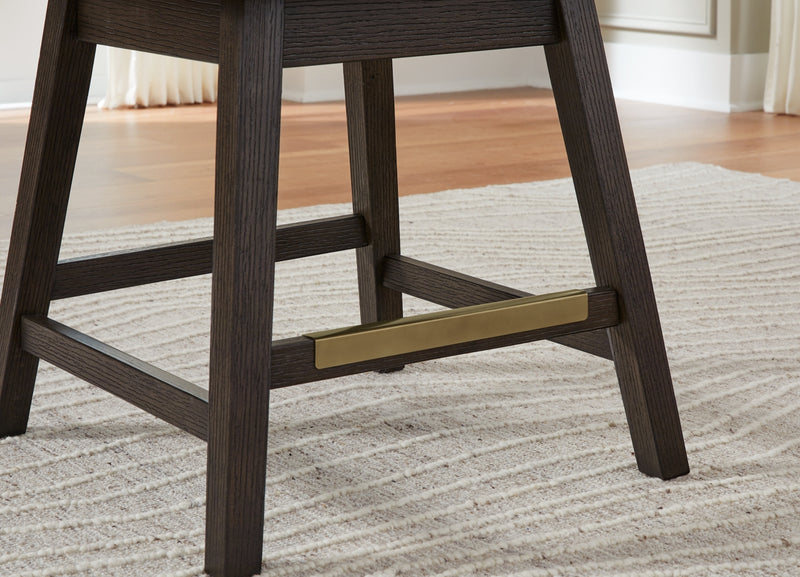 Burkhaus Upholstered Swivel Barstool