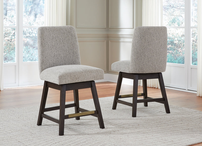 Burkhaus Upholstered Swivel Barstool
