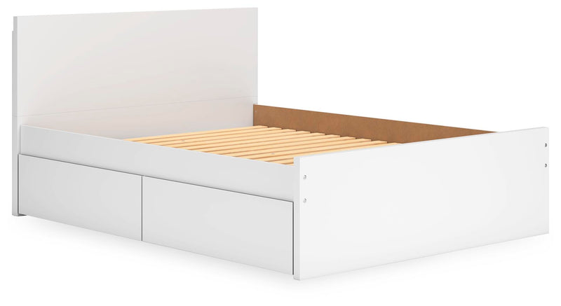 Onita Panel Platform Bed with 1 Side Storage
