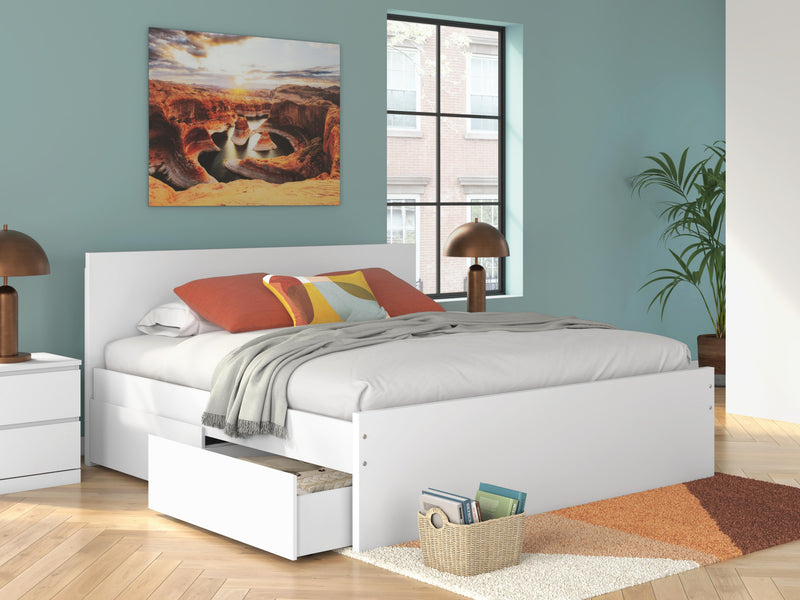 Onita Panel Platform Bed with Storage