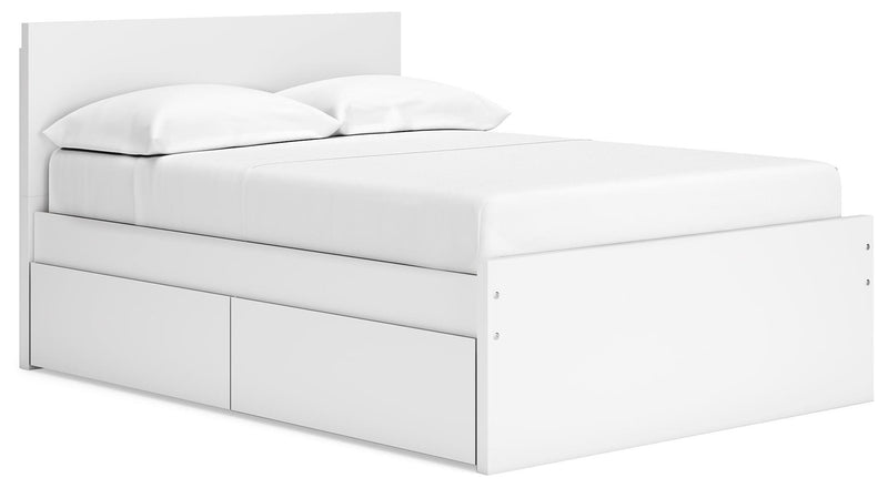 Onita Panel Platform Bed with 1 Side Storage