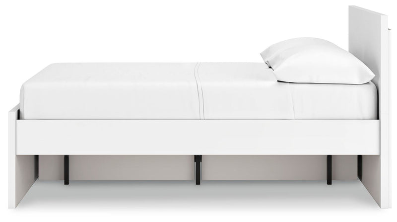 Onita Panel Platform Bed with 1 Side Storage