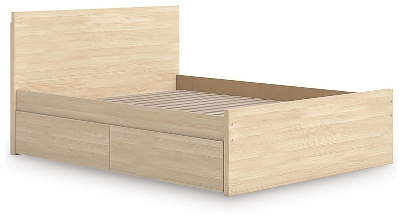 Onita Panel Platform Bed with 1 Side Storage