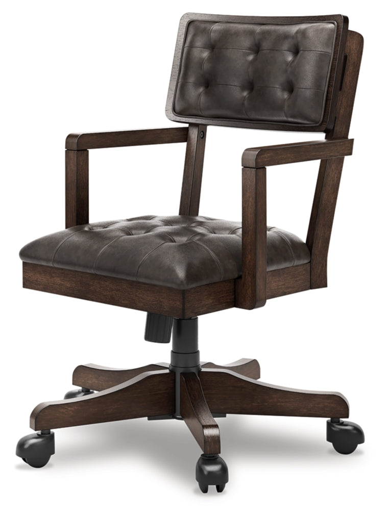 Escritorio para oficina en casa Breckington con silla