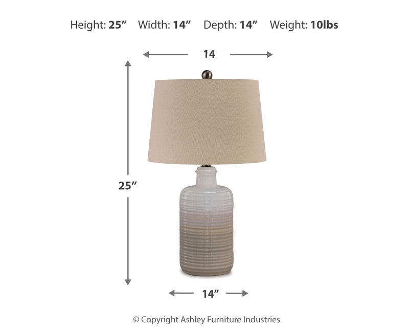 Marnina Ceramic Table Lamp