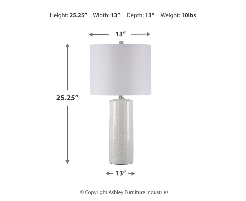 Steuben Ceramic Table Lamp