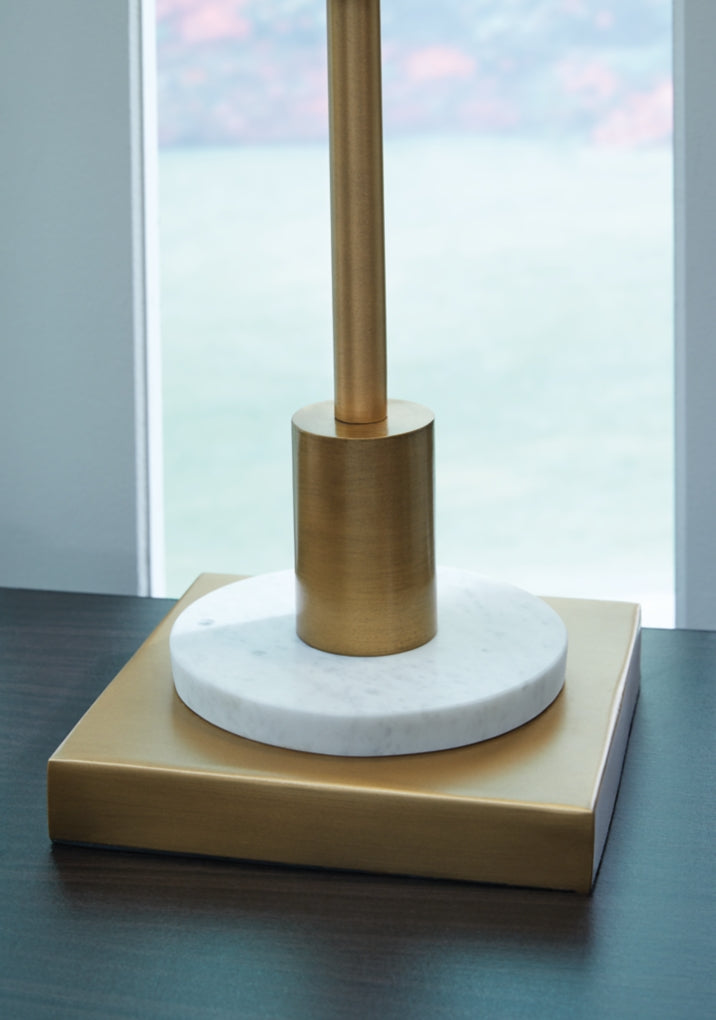 Lámpara de mesa metálica Fritzburn
