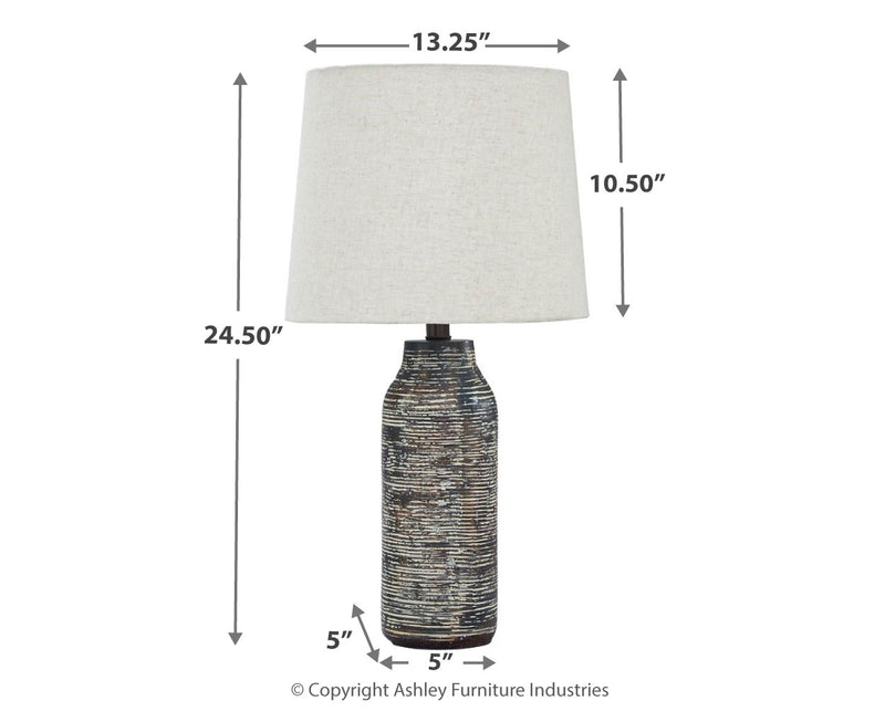 Lámpara de mesa de papel Mahima