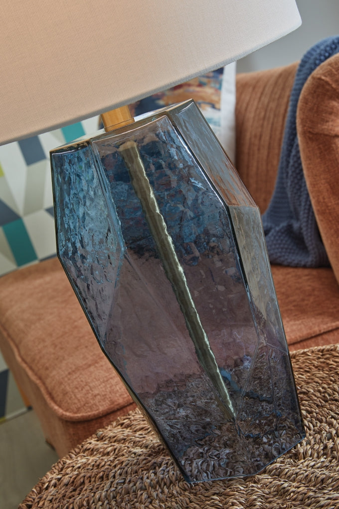 Lámpara de mesa de cristal de sebo