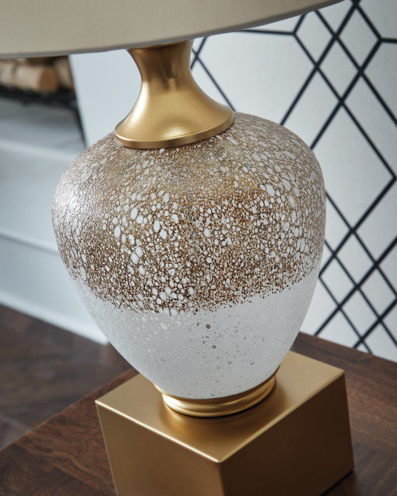 Lámpara de mesa de cristal Tavisburg