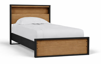 Kozmour T Bookcase Complete Bed Frame