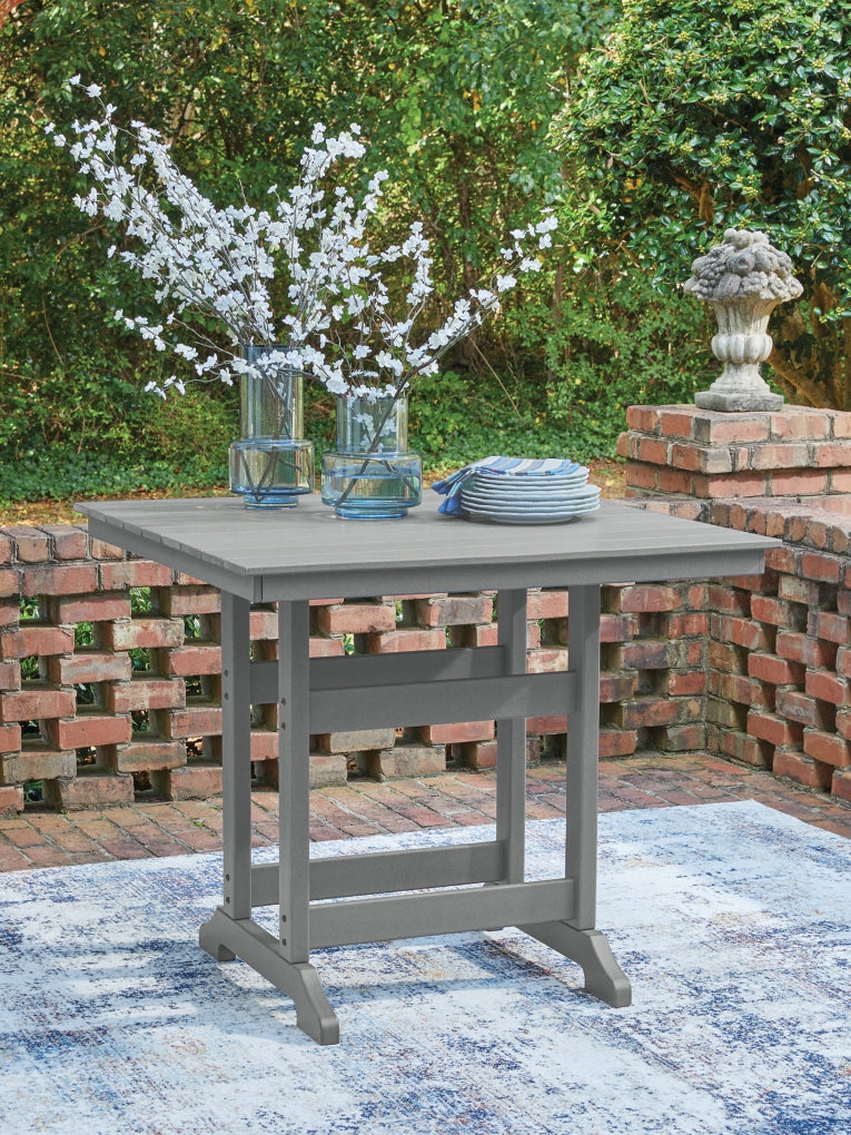 Mesa de mostrador cuadrada Ross Cove con opción de sombrilla