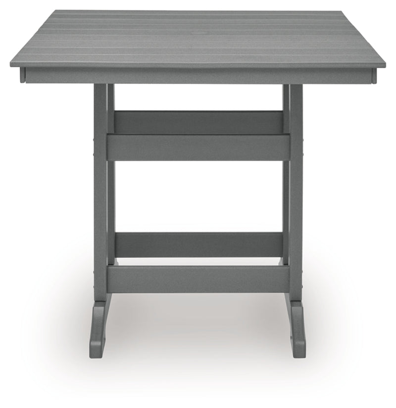 Mesa de mostrador cuadrada Ross Cove con opción de sombrilla